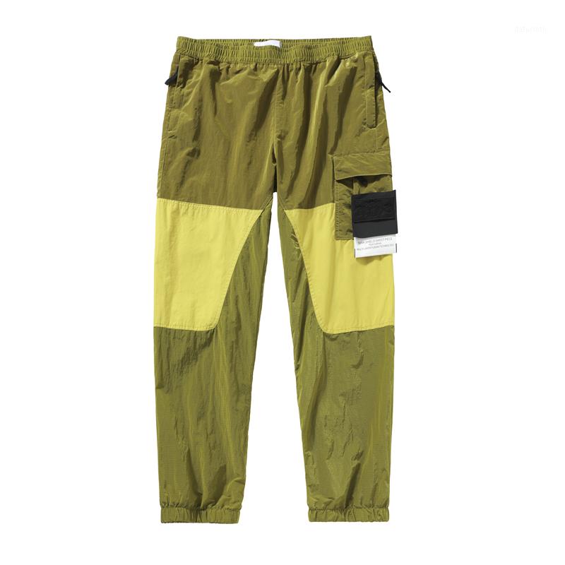 

Spring And Summer Men's Loose Legs Metal Nylon Casual Sports Pants, Black