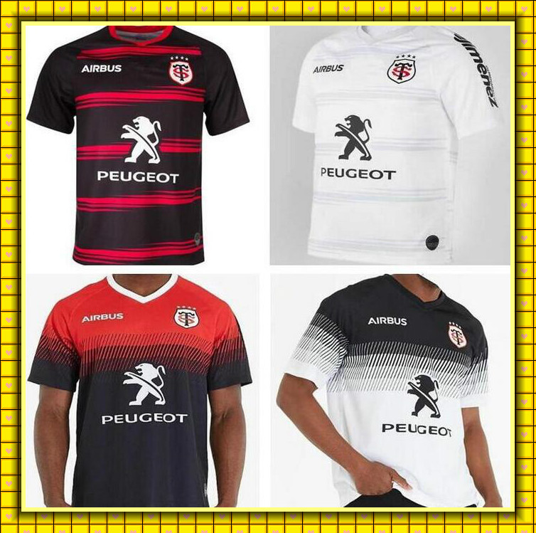 

20 Toulouse Rugby Jersey STADE TOULOUSAIN 2021 League Tluth shirt Leisure sports, Black;gray