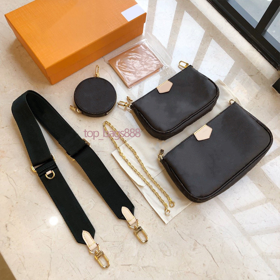 

Top quality small mini multi pochette mahjong bag composite chains 3 pieces round coin purse with straps shoulder cross body hand bags borsa, Contact us