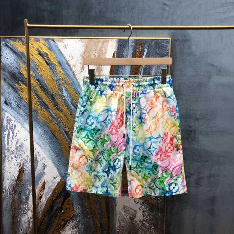 

Beach pants 21SS classic letters beach pants 3D HD printing women and men's unisex casual shorts direct injection printing 6661