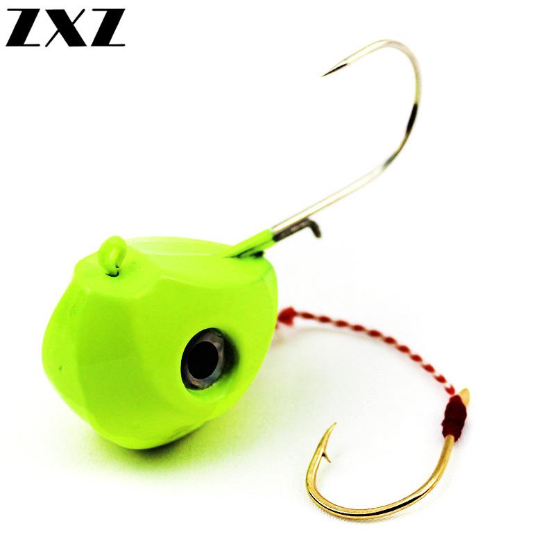 

10pcs Big Crank Jig Head Fishing Hook 40g 60g 80g 100g Lead Jigging Barbed Hooks Lure Soft Worm Baits Crankbaits Tackle