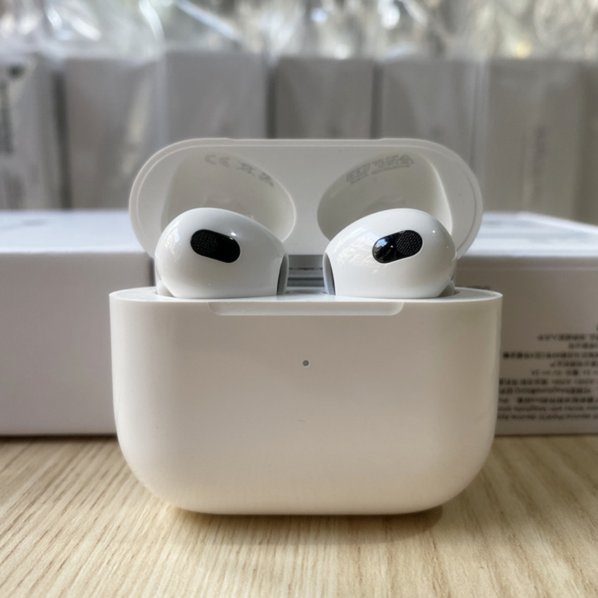 

Newest 3rd generation earphones Airpods 3 pro Bluetooth Headphones mag safe Wireless Charging case Gen 3 4 AP3 AP4 Earbuds, White