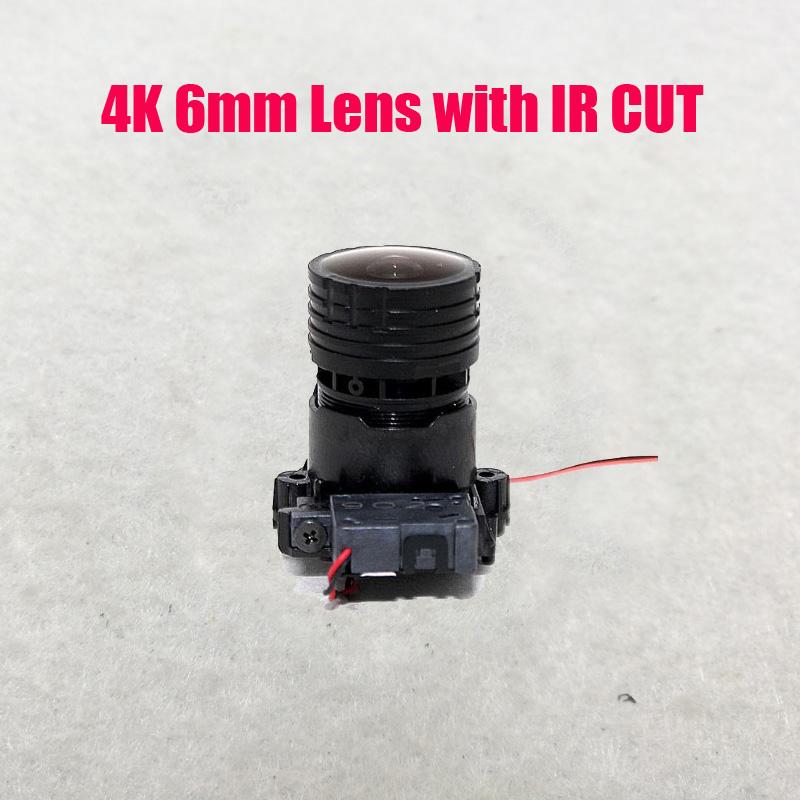 

6mm 4K Lens 8MP Megapixel Fixed M12 Small With Ir Cut For IP CCTV Camera