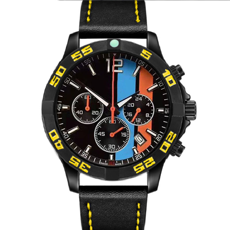 

Luxury Mens Designer Watches Chronograph Quartz Movement Fashion Sports SS Wristwatches montre de luxe Men Watch Wristwatch Reloj, A7