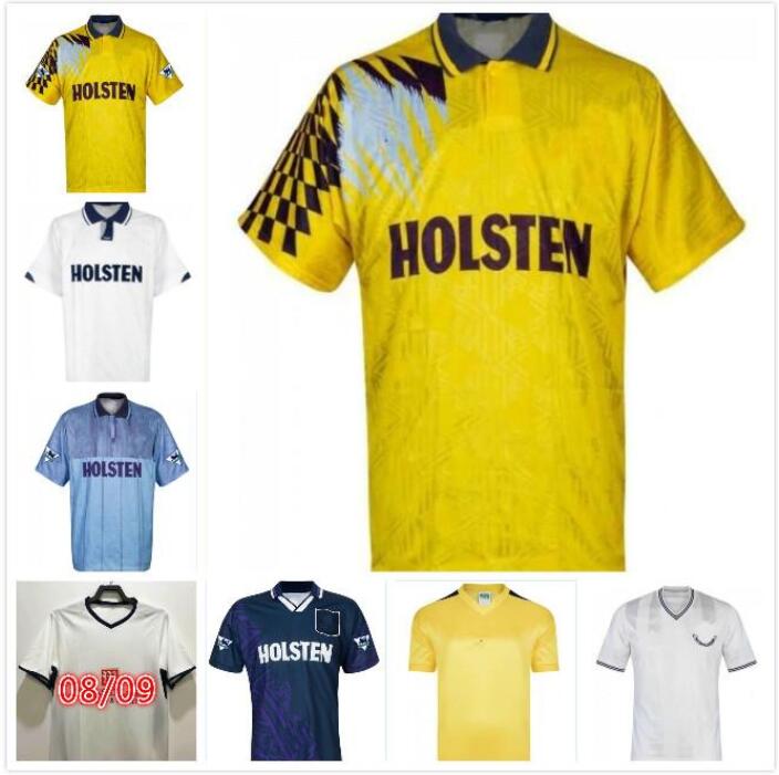 

1982 1990 1991 1992 1994 1998 1999 Tottenham Retro BALE soccer jersey spurs Klinsmann GASCOIGNE ANDERTON SHERINGHAM 91 92 94 95 classic Vintage SHIRT uniforms, Multi
