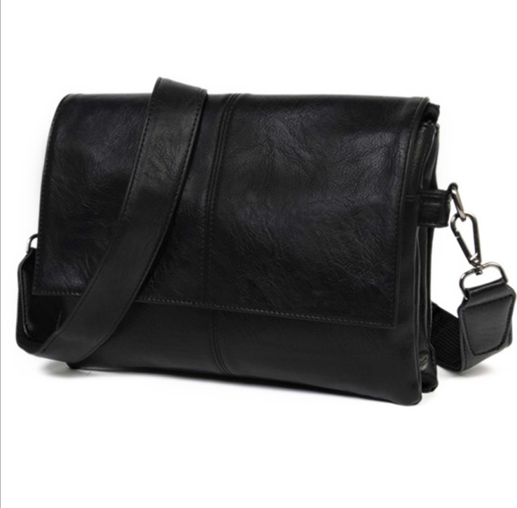 

Women Handbags Casual Leather Laptop Evening Bags Male Business Travel Messenger Men's Crossbody Shoulder Bag, Black