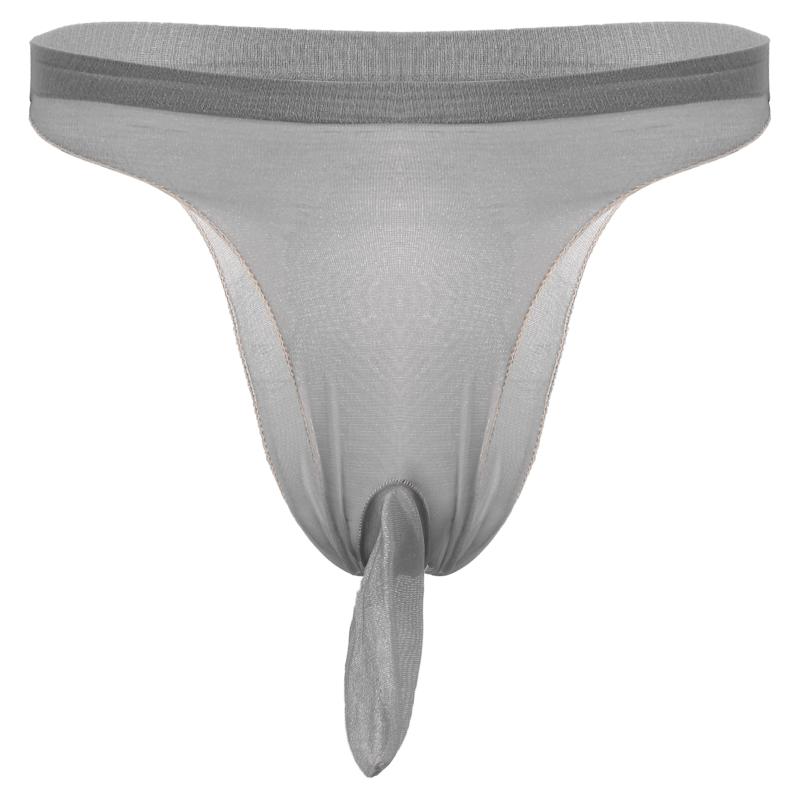 

Underpants Men Women Exotic Lingerie See-through Mesh Sexy Briefs Glossy Low Waist Bulge Pouch Panties Elastic Waistband Stretchy Underwear, Black;white