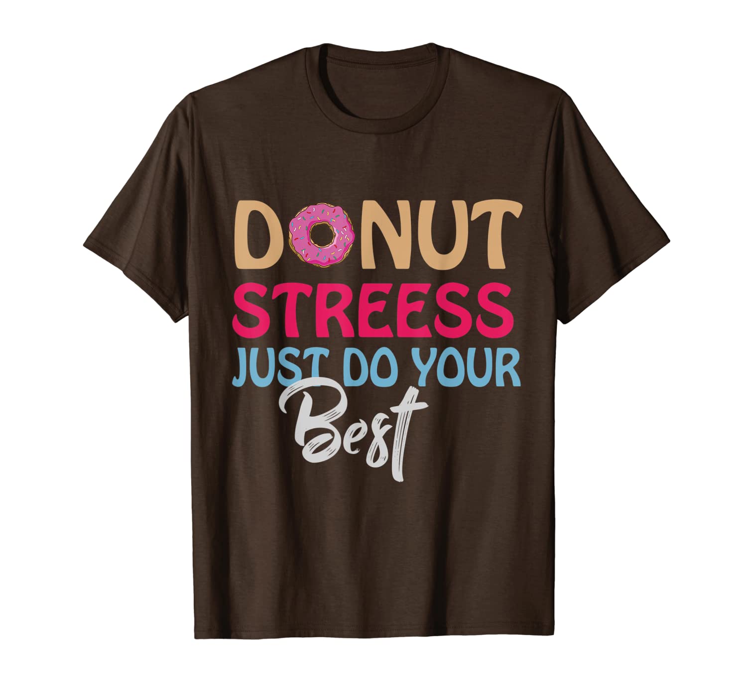 

donut stress just do your t-shirt donut lover gift, White;black