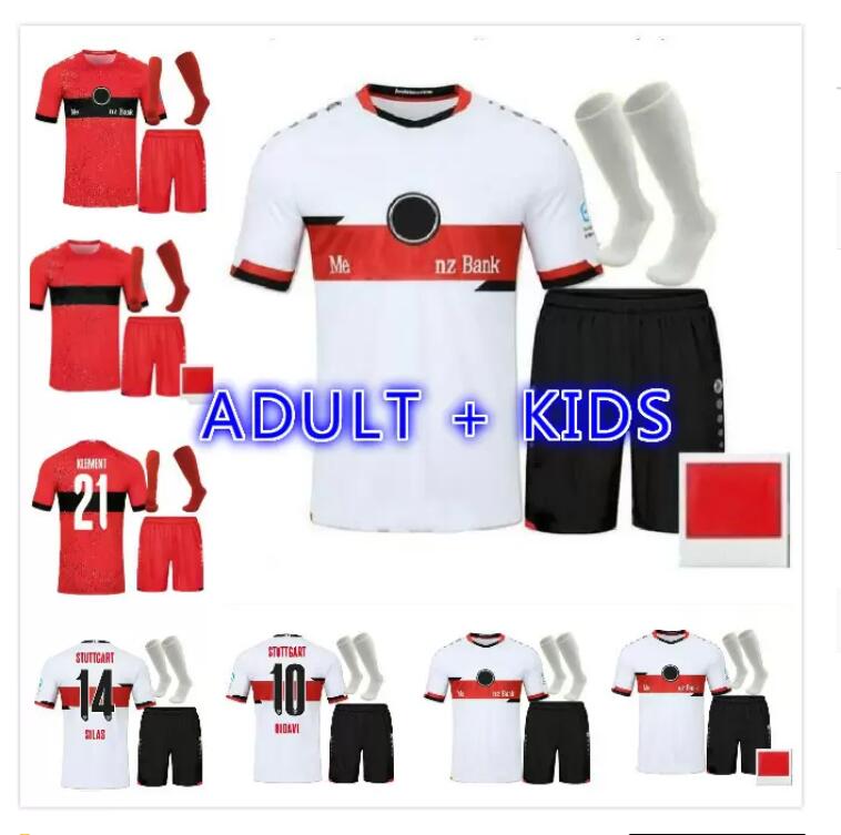 

2021 2022 VFB Stuttgart soccer jerseys KALAJDZIC DIDAVI WAMANGITUKA Gomez GONZALEZ MANGALA Men Kids Kits sock Full sets Football shirt Manne, 21/22
