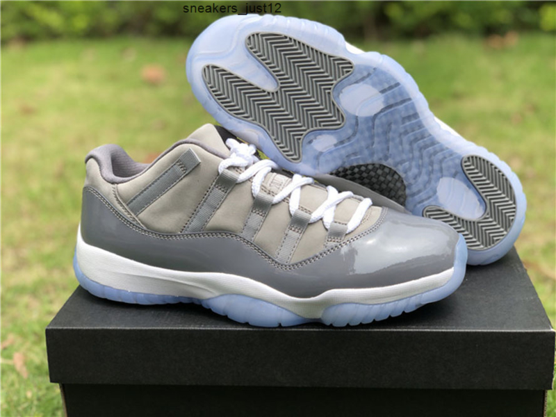 

Genuine Jumpman 11 low-cut basketball gray men's top sports shoes with shoe box full size shipping 40.5--47.5