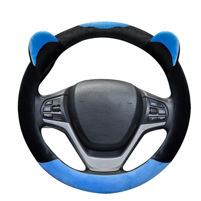 

Steering Wheel Covers 15Inch 38cm Car Cover Auto Soft Protector Short Plush Interior Accessories Universal Winter Styling Decoration