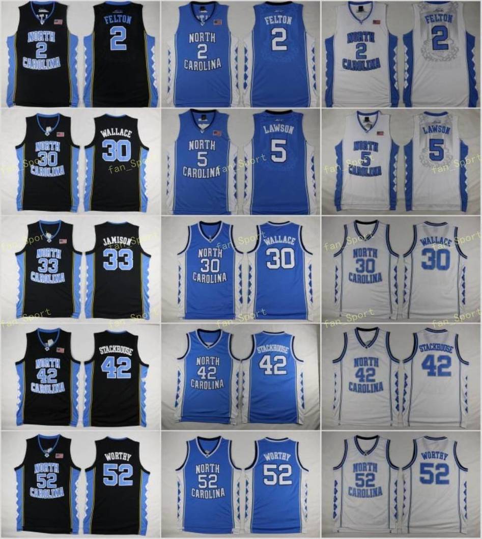 

North Carolina Tar Heels 42 Jerry Stackhouse Jerseys College Basketball 30 Rasheed Wallace 33 Bright Antawn 2 Raymond Felton 5 Ty Lawson, As