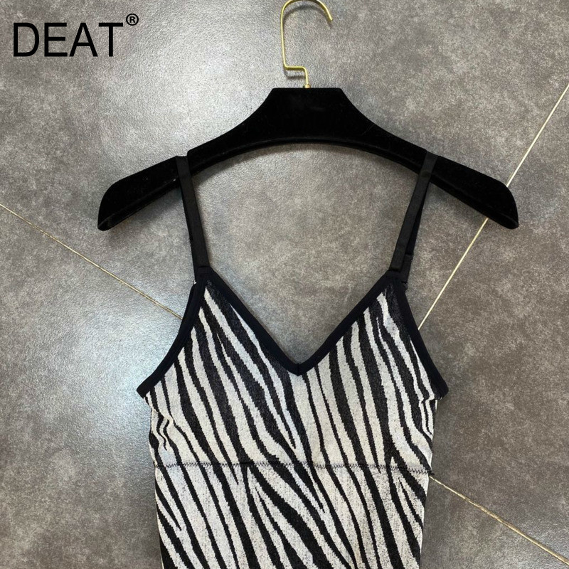 

Spring Arrivals Contrast Zebra Pattern Three-dimensional Breast Pad Abdomen Elastic Sexy Vest Sling MZ412 210525, Figure color