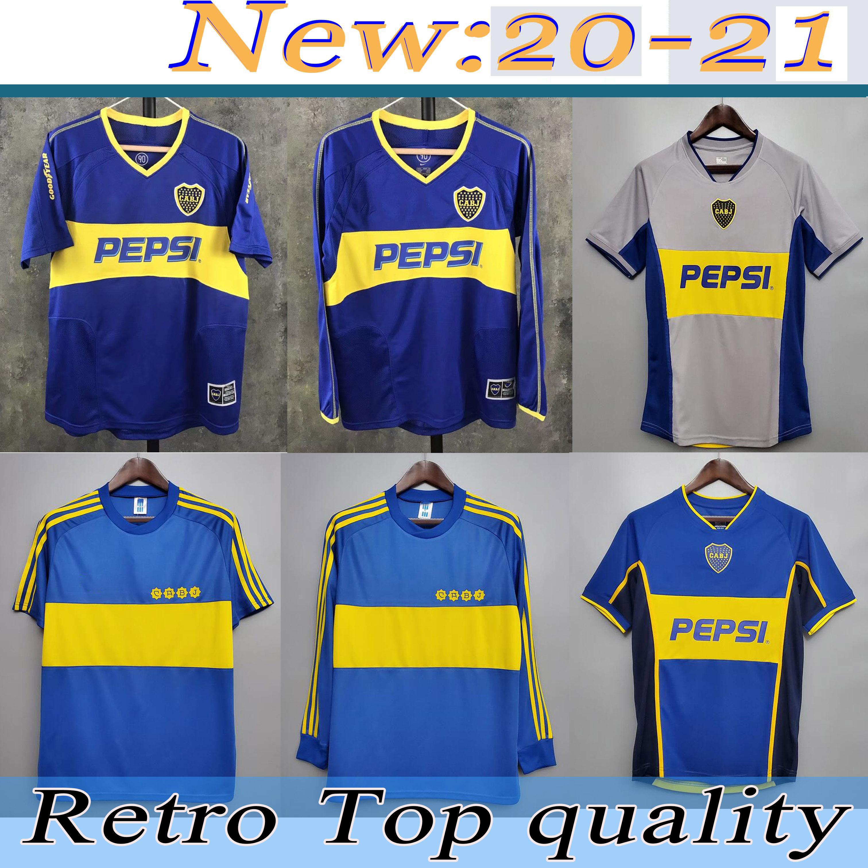 

Top 1981 2003 2004 Boca Juniors Retro Jerseys Classic Vintage Maradona Soccer jersey 1981 RIQUELME football shirt ROMAN maillot de foot, Black;yellow