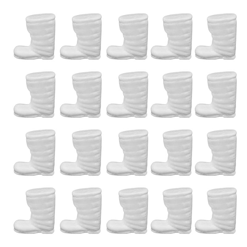 

Party Decoration 20pcs Styrofoam Christmas Boots Polystyrene Ornament Diy Boot Preschool Education Crafts Pography Props
