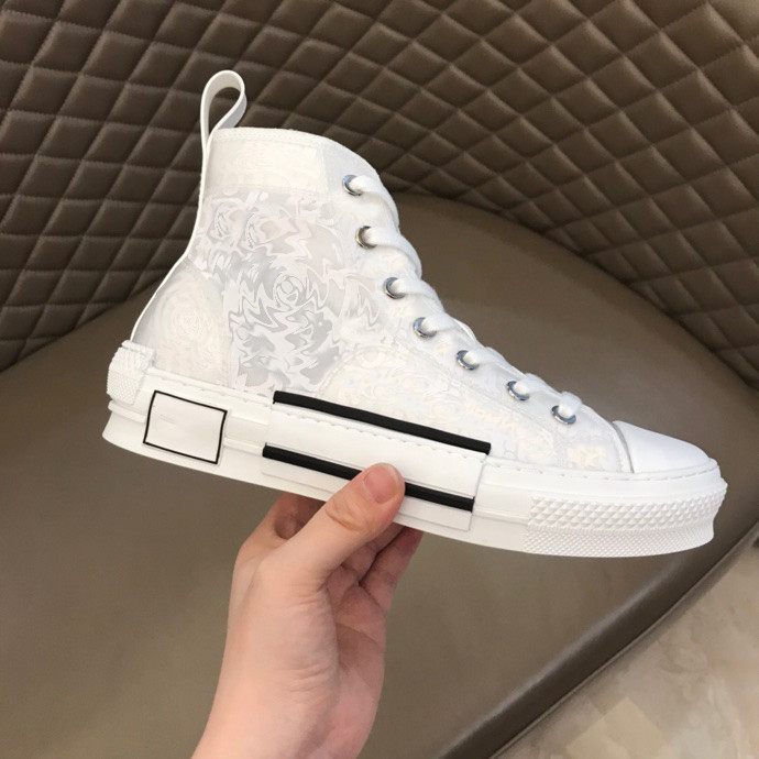 

luxury brand Designer shoes B23 Sneakers High Low Oblique Bee Mens Sneaker Technical Canvas Leather Women Casual Shoe top Quality with box Luxurys Trainers 35-44 B23-1#, I need look other product