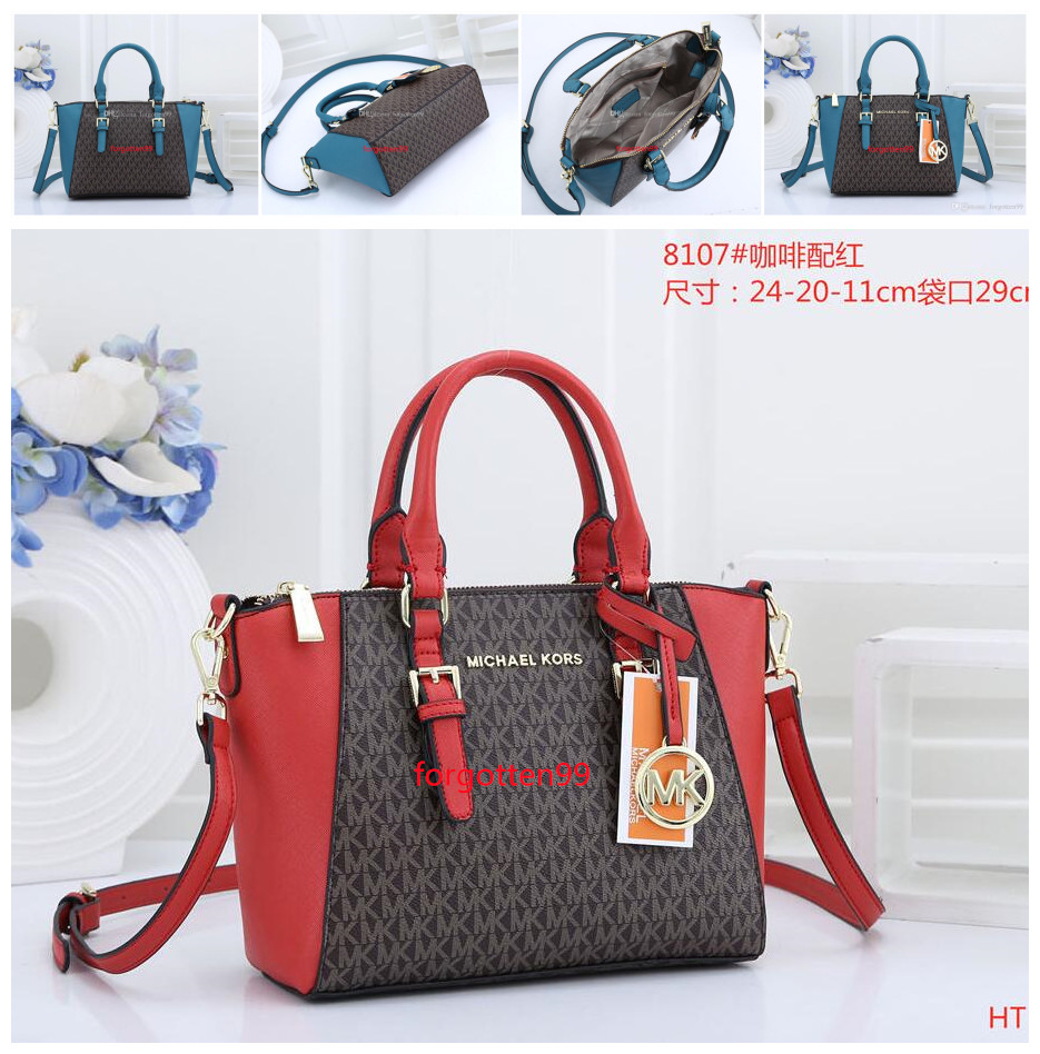 

008 michaelmkkors women's Leather chain bag handbag Shoulder Bag Envelope bag Crossbody bags Shopping Bags women messenger bags, Black;brown