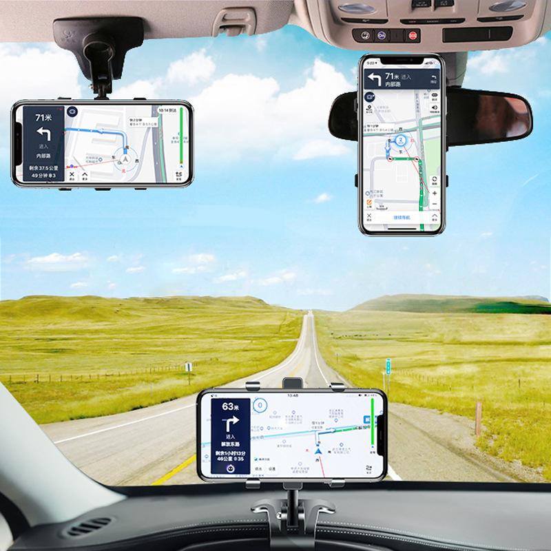 

Cell Phone Mounts & Holders CASEIER Car Holder Mobile Bracket In Dashboard Rear View Mirror Sunshade Baffle GPS Mount Support