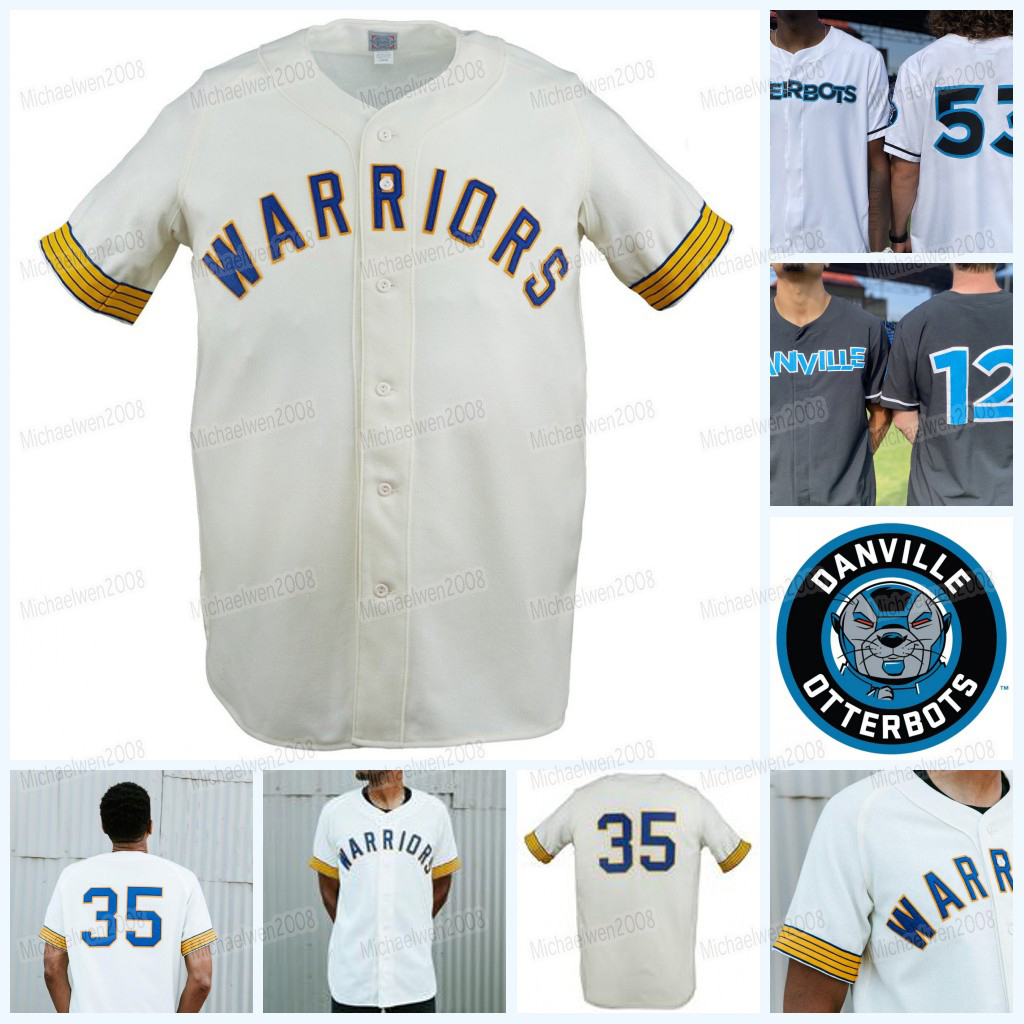 

2021 Danville Warriors 1970 Home Jersey 100% Double Stitched Embroidery Vintage Men Women Youth Baseball Jerseys, Grey
