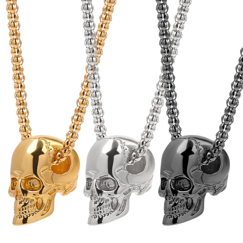 Pendant Necklaces Horror Punk For Men Gothic Hippop Chain Choker Motorcycle Lover Gifts Jewelry-image-709053993