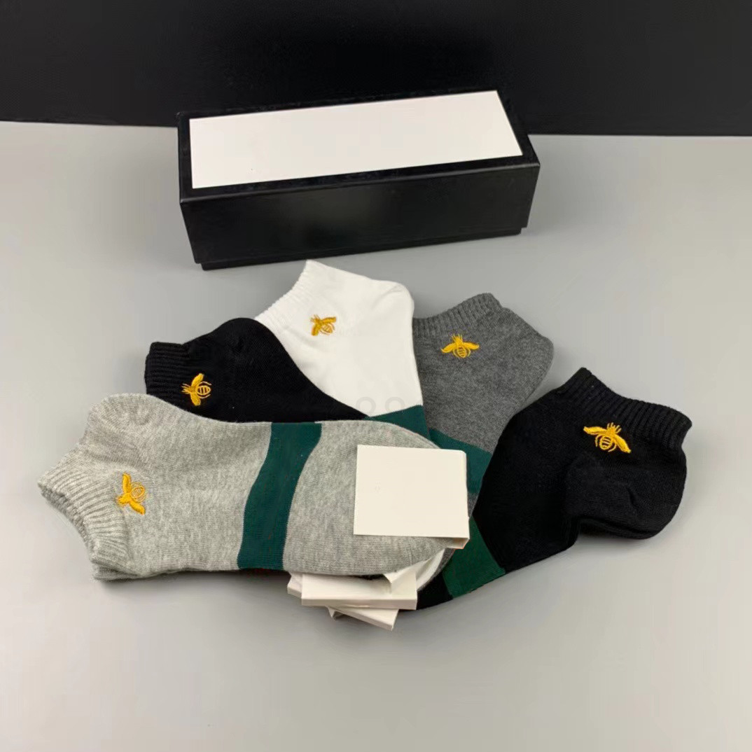 

Mens Womens Sock Designer Socks summer short Sock luxury Little bee cotton high quality with box, Extra shipping fee