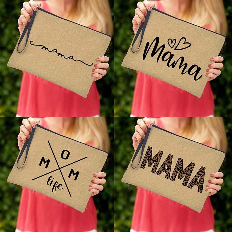 

Wallets Women Wallet Mom Life Shopping Large Purse Female Handbags Retro Clutch Summer Beach Tote Bags Travel Makeup Bag Mother Gifts, Q04031-a012br-s