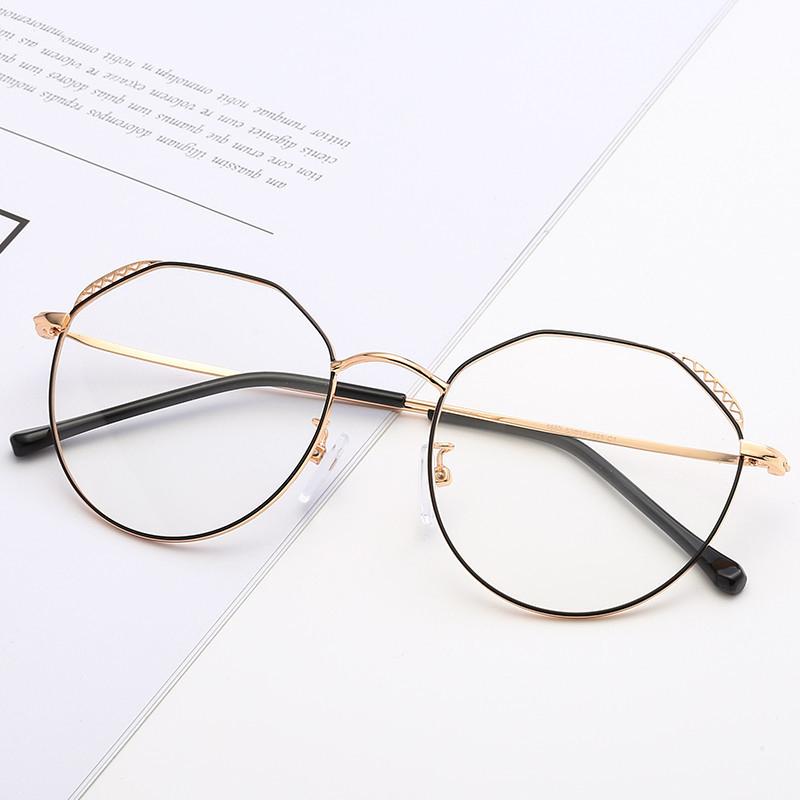 

Fashion Sunglasses Frames Ultralight Personality Polygon Glasses Frame Myopia Men Women Students Plain Mirror Trend Male 655