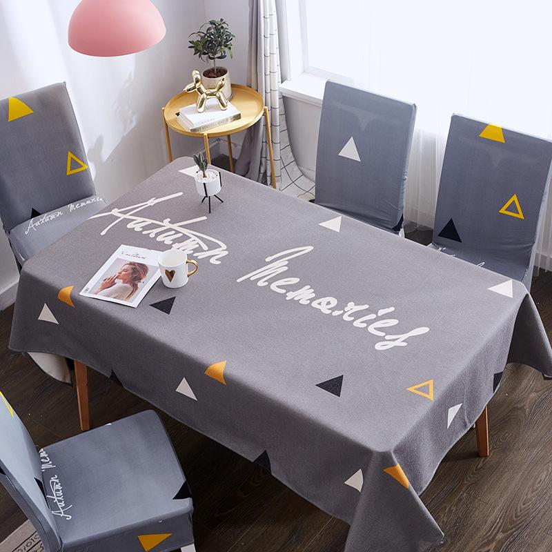 

Cotton And Linen Tablecloth Rectangular Waterproof Oil-proof Pastoral Printed Table Cloth For Kitchen Dining Room Mantel Mesa