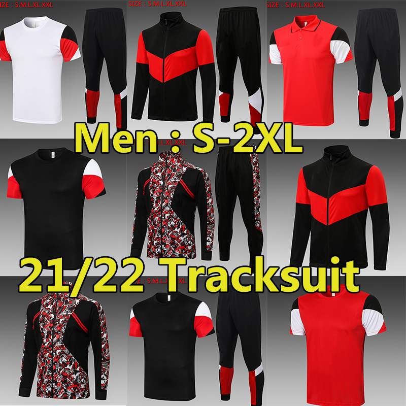 

21/22 AC Milan soccer jerseys IBRAHIMOVIC GIROUD BENNACER KESSIE sweater tracksuits set Winter jackets cotton-padded clothes maglia Training Long Sleeves Jogging, C679# 2122 ac