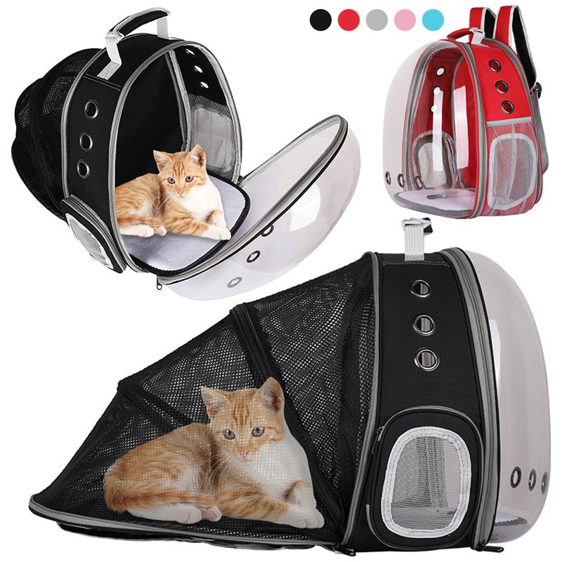 

Expandabe Cat Carrier Bags Pet Carriers Sma Dog Cat Backpack Trave Space Capsue Cage Transport Bag Carrying For Pet pie