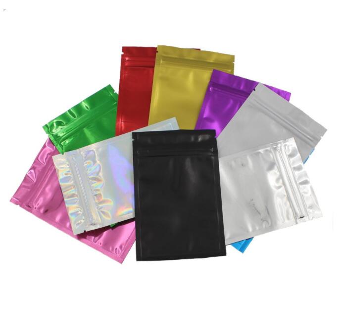 

Colorful Doypack Aluminum Foil Zip Lock Packaging Bag Resealable Ziplock Mylar Candy DIY CrSDFSDFS afsg