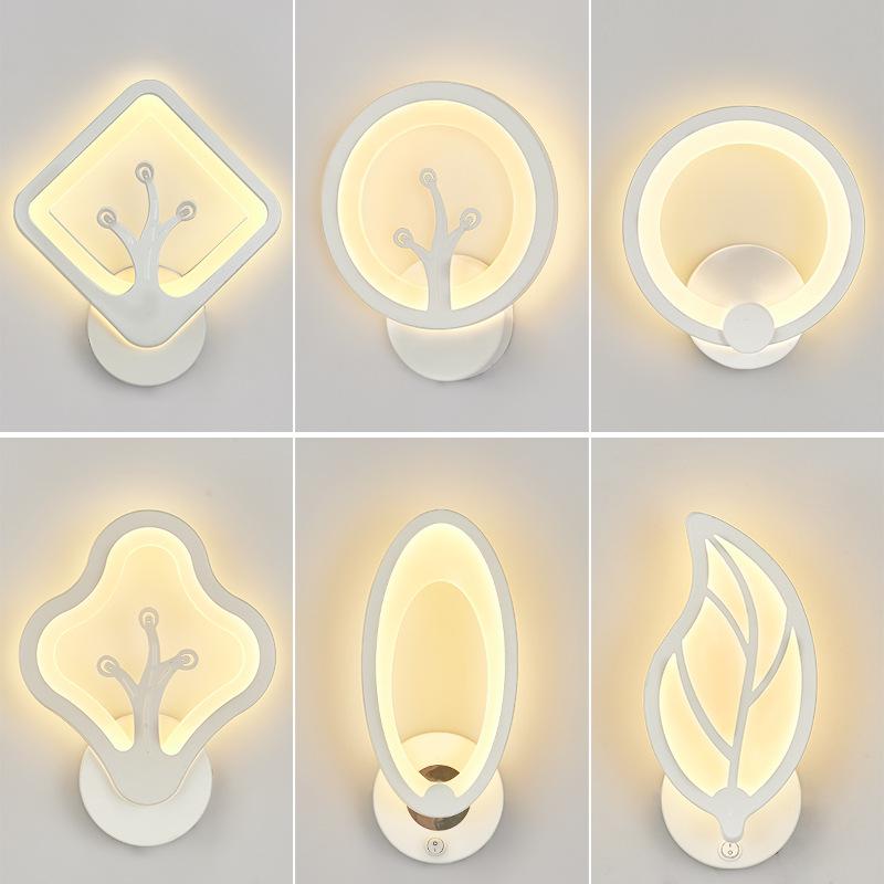 

Indoor LED Acrylic Wall Lamp Room Bedside Living Corridor Bedroom Decor Lamps For