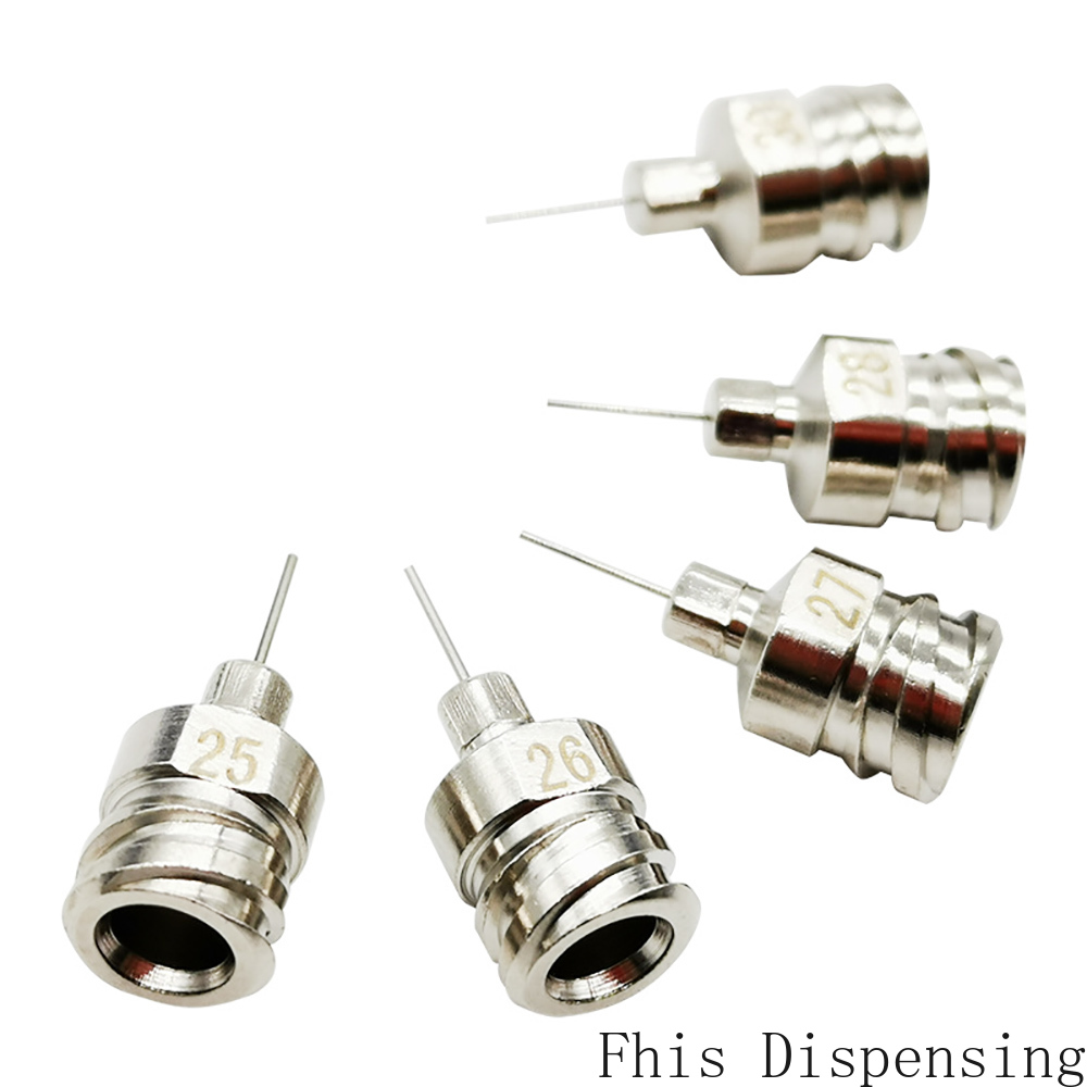 

Double Thread Hub Luer Lock Dispensing Needle 1/4 Inch Cannula Blunt End (All Metal)