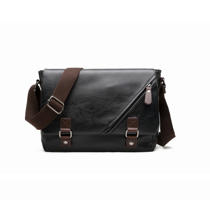 

Men's Briefcase Leather bags Handbag Laptop Casual Large Shoulder Evening Vintage Messenger Bag Luxury Bolsas, Photo color
