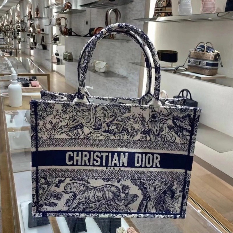 

Luxurys Designers Handbag Women Christian Classic Tiger Tote One Shoulder Portable Shopping Bag Printed Embroidered Canvas Grey Shopping Bag Zmm