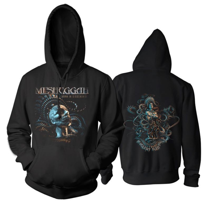 

8 Projects Meshuggah Rock 3d Skull Pollover Sweatpants Jacket Hardrock Shield Death Punk Metal Black Sweatshirt