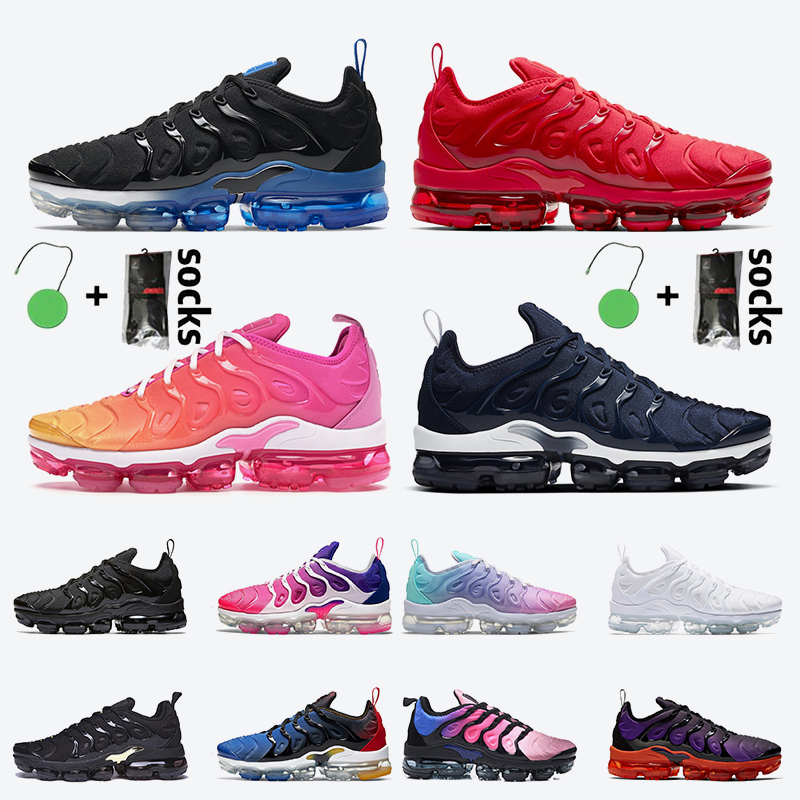 

Big Size Eur 47 Men Womens Tn Plus Running Shoes Tns Mens Sneakers Trainers Black Royal Midnight Blue Triple White Red Pink Purple, A20 black red 36-47