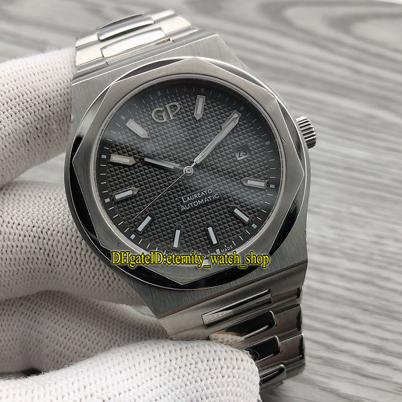 

eternity Watches GP Laureato 81010-11-634-11A 42MM Black Dial Japan Miyota 8215 Automatic Movement Mens Watch 316L Steel Case Stainless Bracelet, Gp-a02 (3)