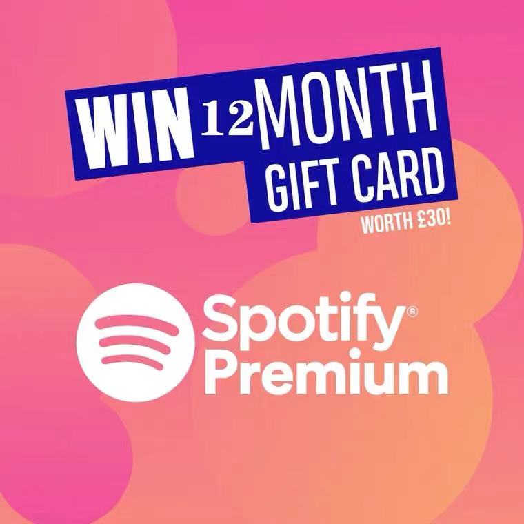 

Globally available spotify premium membership - 3 months