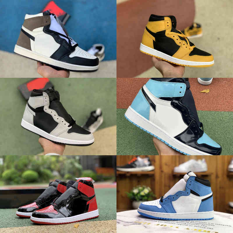 

High Quality 1 1s Basketball Shoes Mens Women DARK MOCHA Candy Protrotype Bred Patent Pollen Hyper Royal Shadow 2.0 Seafoam Black Toe TWIST Trainer Sneakers S66, New love