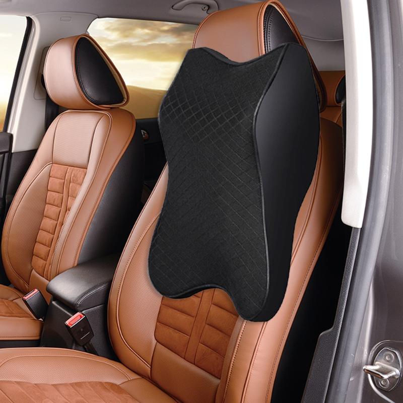 

Seat Cushions Car Neck Pillow Memory Foam Breathable Mesh Headrest Cushion Head Support Protector Pain Relief Kink Supports