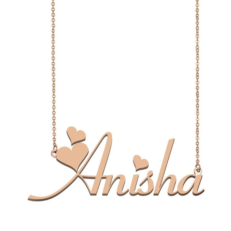 Pendant Necklaces Anisha Name Necklace, Custom Necklace For Women Girls Friends Birthday Wedding Christmas Mother Days Gift-image-706608084