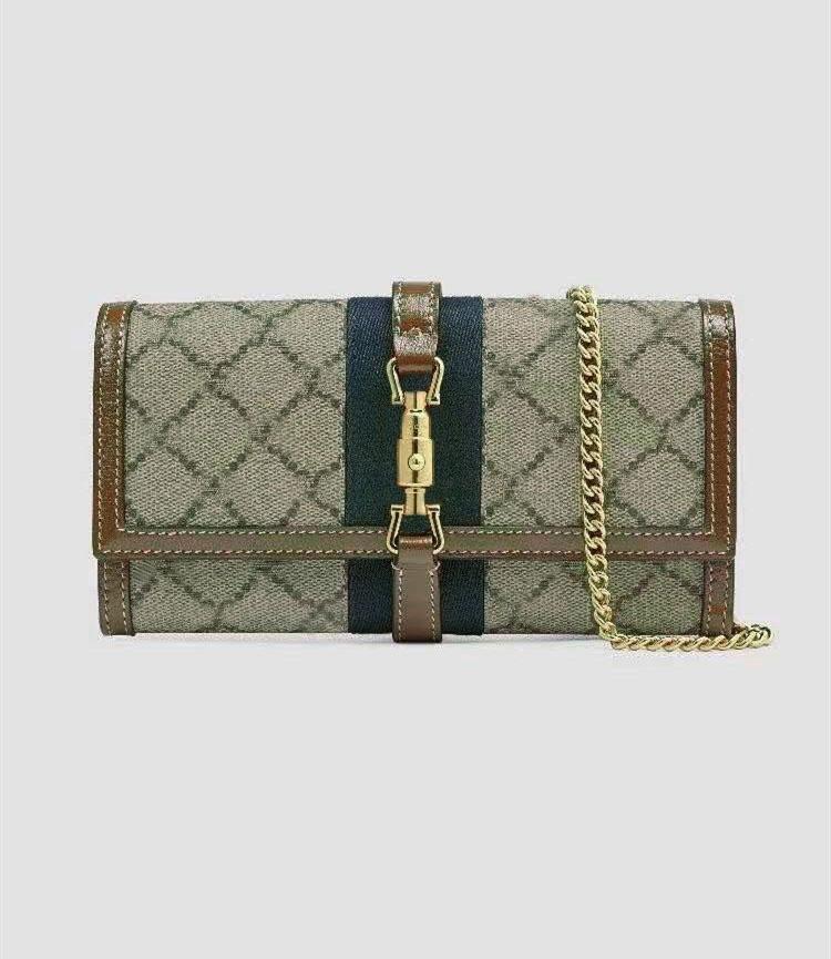 

2021 women's designer old fashion chain One Shoulder Messenger Bag, Blue