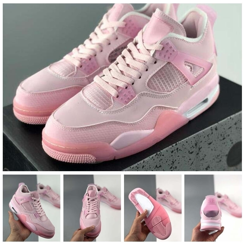 

4 Guava Ice Pink Basketball Shoes Women Mens Trainers Sneakers 4s Union Jumpman Outdoor Sports zapatos Size 13, #1
