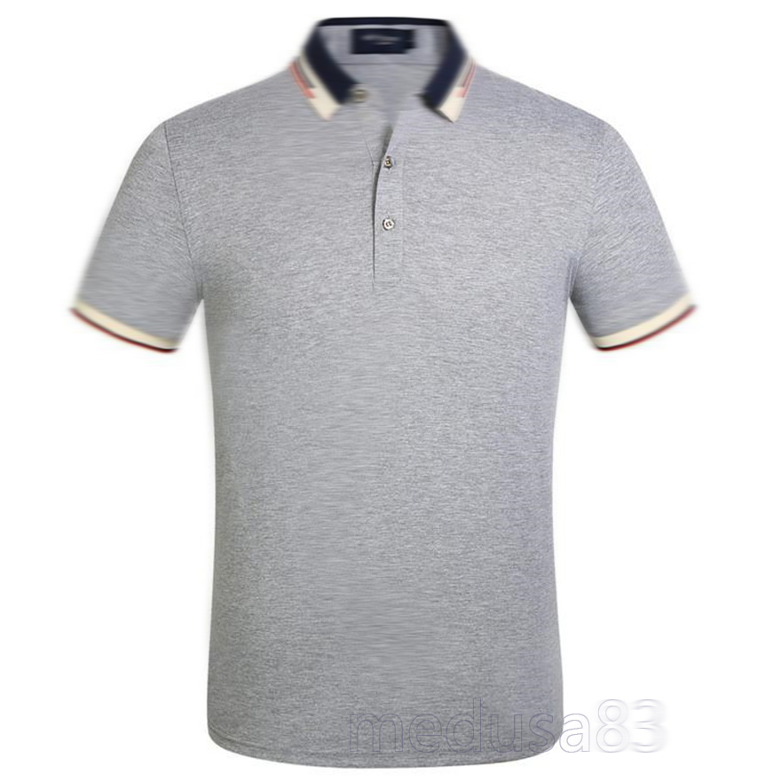 

2021 Mens Designer Polo T Shirts Business Men's Polo Summer Polos Shirt Embroidery Polos T Shirts High Street Trend Shirt Top Tee M-3XL