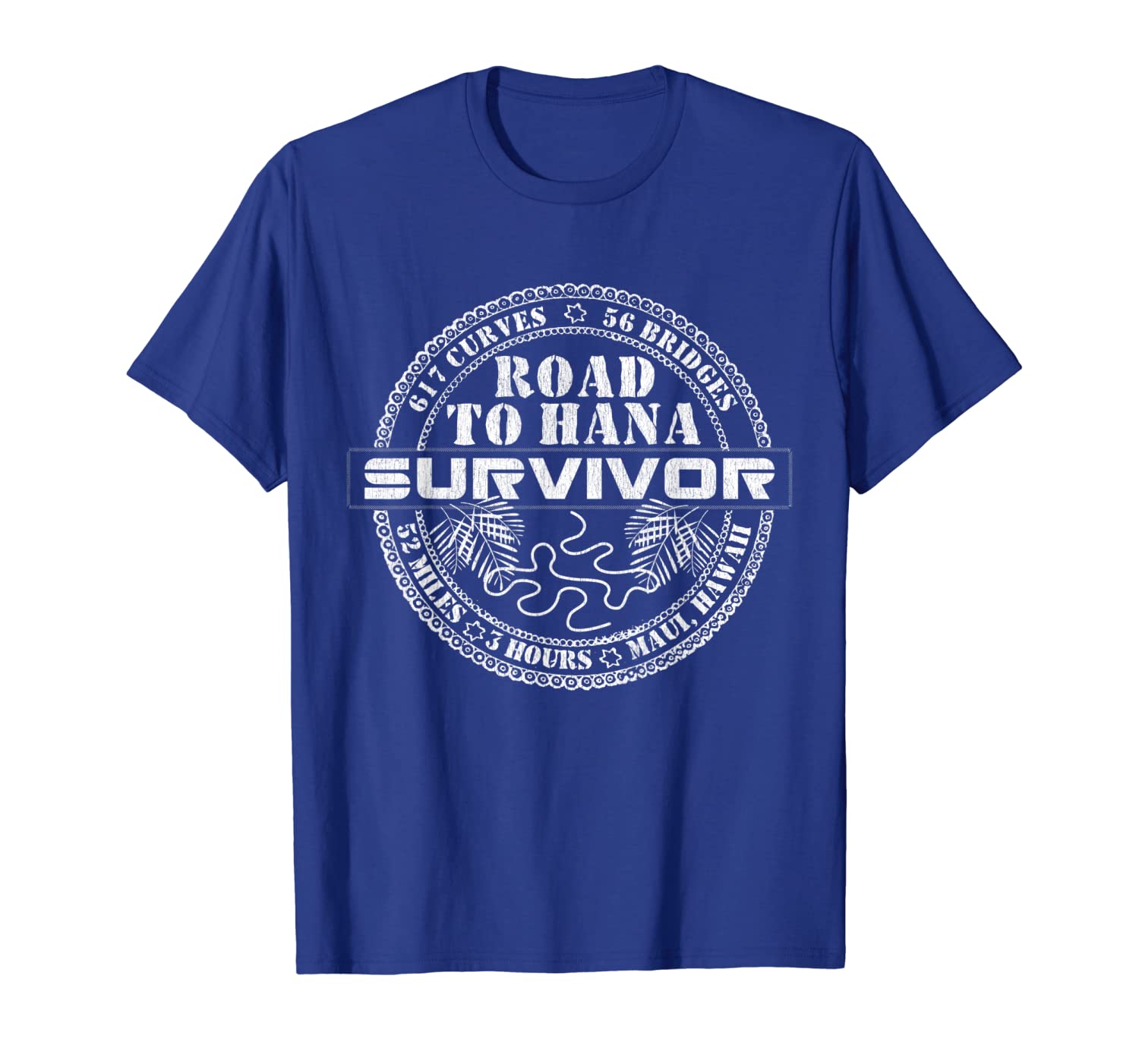 

road to hana survivor t-shirt maui hawaii lover traveler tee, White;black
