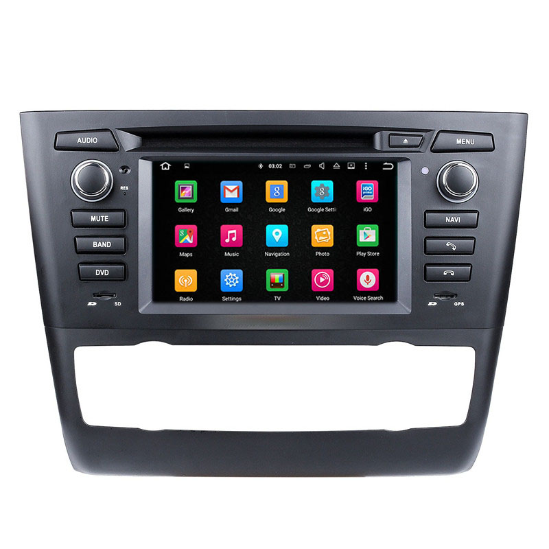 

6.2 Inch Multimedia Car dvd Stereo Apple Carplay Android Touchscreen for 2004-2012 BMW 1 Series E81 E82 E88 automatic A/C