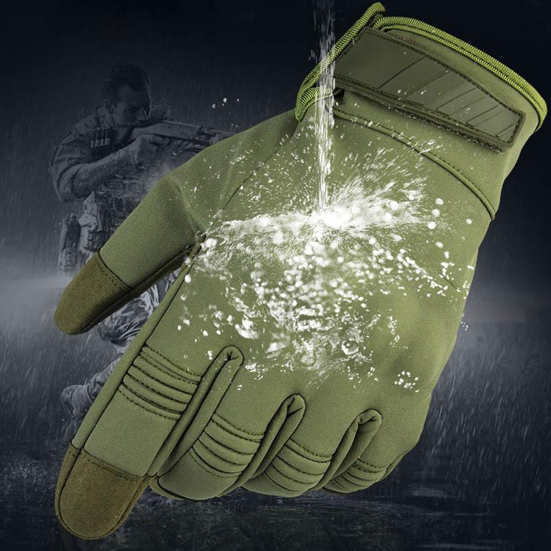 

Sports Gloves Touch Screen Multicam Camouflage Tactical Army Military Outdoor Climbing Shooting Paintball Full Finger, Black