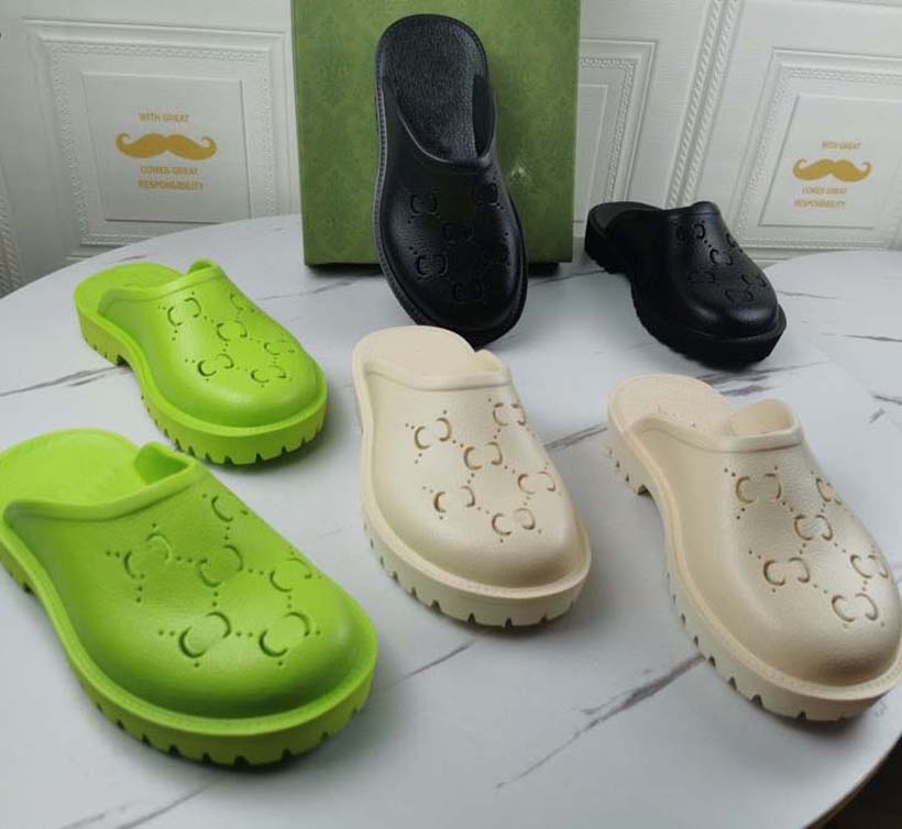 

slippers brand designer Women Ladies Hollow Platform Sandals made of transparent materials fashionable sexy lovely sunny beach woman shoes slipper, #4