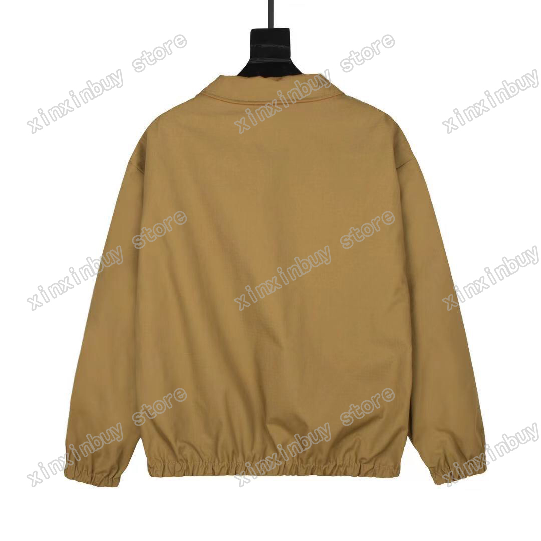 

tops21ss mens designers Jackets letter jacquard clothes Double side wear Coats Outerwear Hooded men Clothing Cotton black white yellow xinxin, Multi